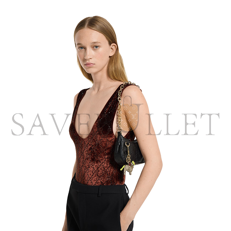 GUCCI GG EMBLEM MINI SHOULDER BAG 847091 (19*12*4cm)